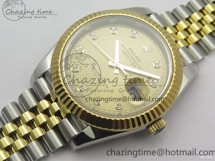 MiroTime 0517 DateJust 41 126333 SS YG ARF 1:1 Best Edition 904L Steel YG Diamonds Dial on Jubilee Bracelet A Packable 3221